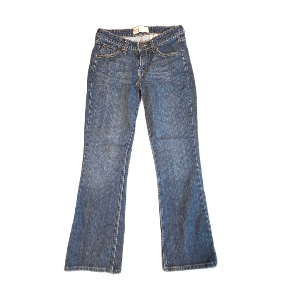 Levis Strauss Signature 4 Short Women's Dark Blue Jeans - Low-rise Bootcut